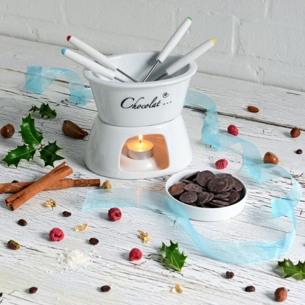 Elegant Chocolate Fondue Set for Grandparents, adding a touch of sweetness to their Christmas gifts for grandparents