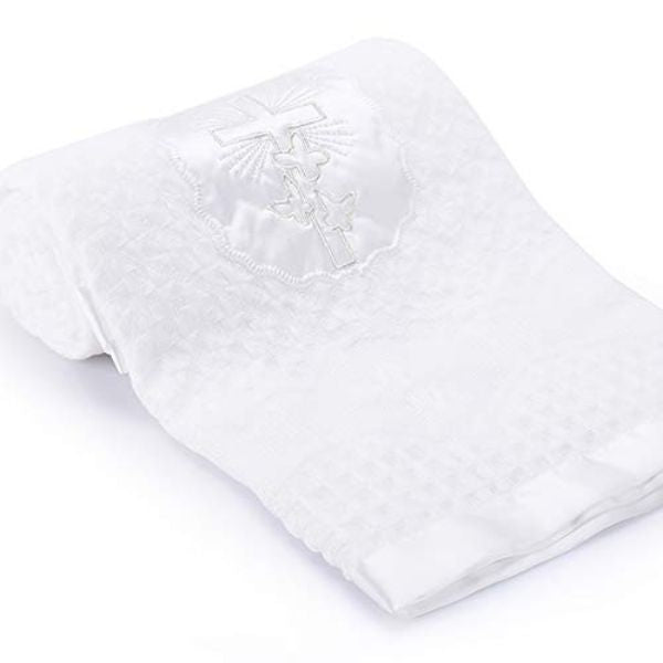 Personalized Keepsakes: A warm and comforting christening shawl.