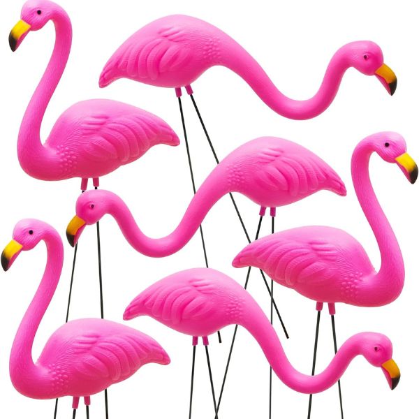 Classic Flamingo Lawn Ornaments add a touch of whimsy to your yard.