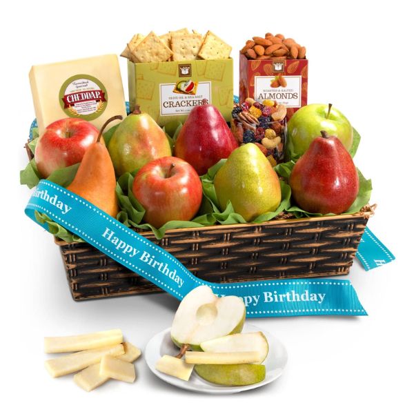 The Classic Fresh Fruit Basket is a healthy gift for your girlfriend's mom to enjoy a burst of freshness