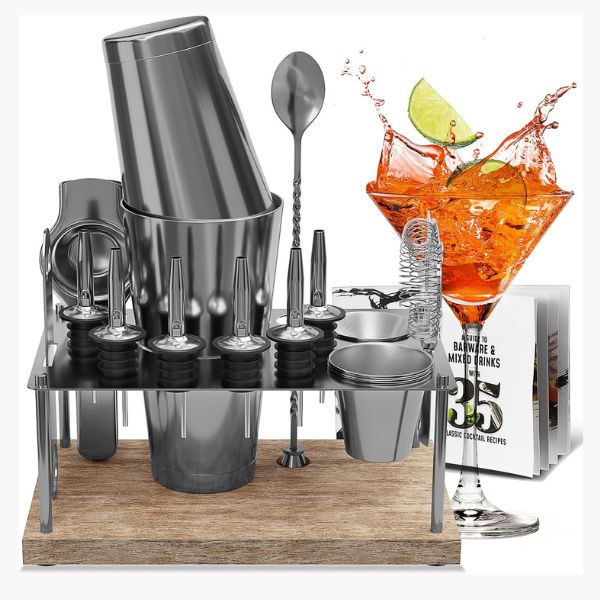 Cocktail Kit, a stylish Fathers Day gift from son for dads who enjoy mixing up classic cocktails with a twist.