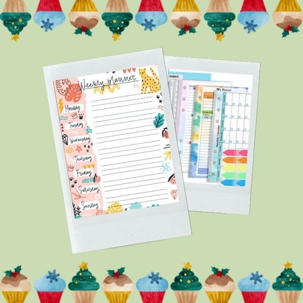 Colorful Weekly Monthly Planner christmas gifts for coworker