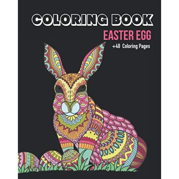 Coloring book Easter Egg - a relaxing and creative Easter activity gift for men.