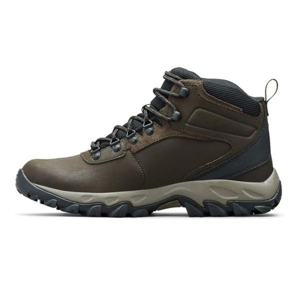 Columbia hiking shoes provide waterproof protection and cushioning for traversing rugged terrain.