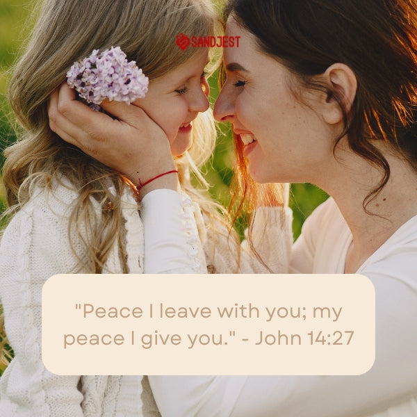 Mother and child share a peaceful moment, capturing the essence of Mothers Day Bible verses