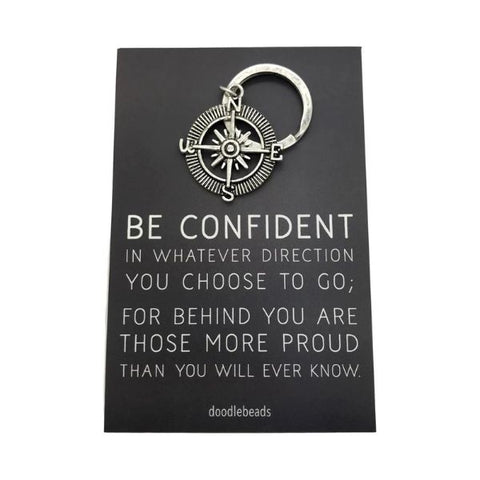 Compass key ring, a symbolic and practical graduation gift for daughter.