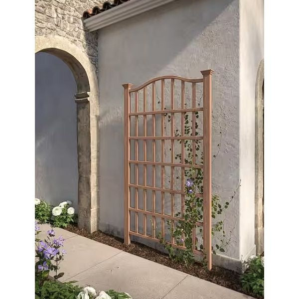 The Composite Cedar Trellis is a stylish and durable choice for your Mother's Day garden.