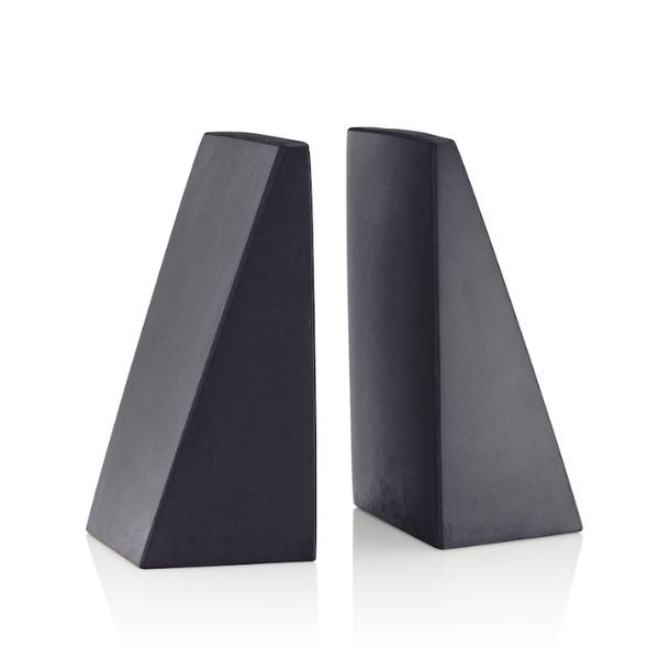 Concrete Bookends Set 2, embodying minimalist design principles perfect for architects' shelves.