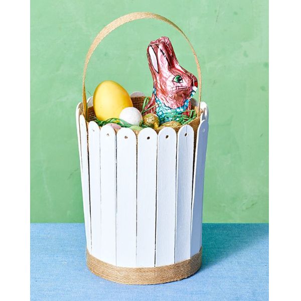 Craft a unique and personalized Easter Basket with our Craft Stick Easter Basket DIY tutorial.