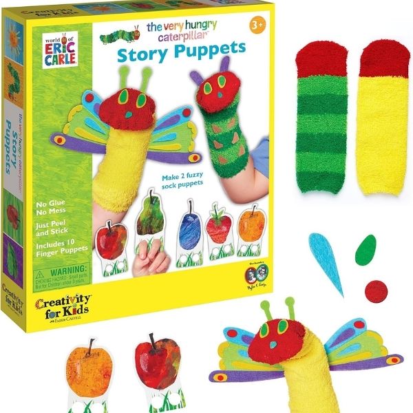 Creativity for Kids The Very Hungry Caterpillar Story Puppets brings Eric Carle's classic to life in Easter storytelling.
