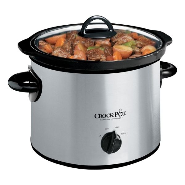 Crock-Pot 3-quart slow cooker, a convenient and thoughtful Grandparents Day gift for easy meal preparation.