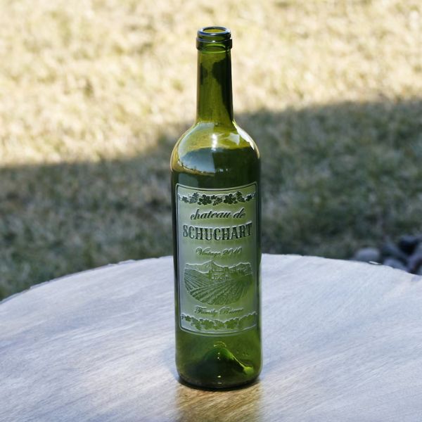 Crystalimagery Engraved Wine Bottle, a personalized touch to wine gifting.