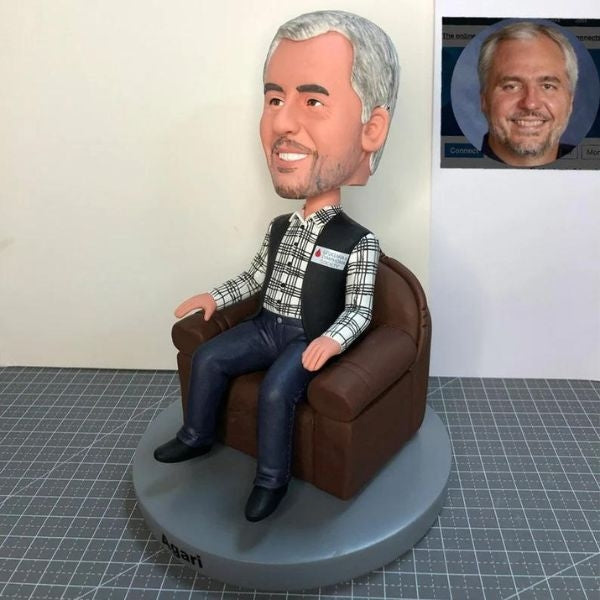 Fun Custom Bobbleheads - personalized 50th birthday gifts for dad.