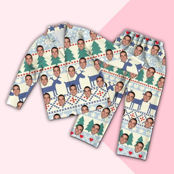 Bring a smile to Dad's face with Custom Dad Face Pajama Pants, a personalized and comfortable gift for a cozy and fun night's sleep.