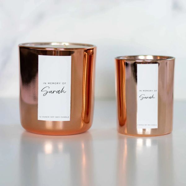 A personalized luminary candle, engraved with care, an ideal choice for creating a warm and personalized ambiance, featured in our gifts for boyfriend's mom collection.