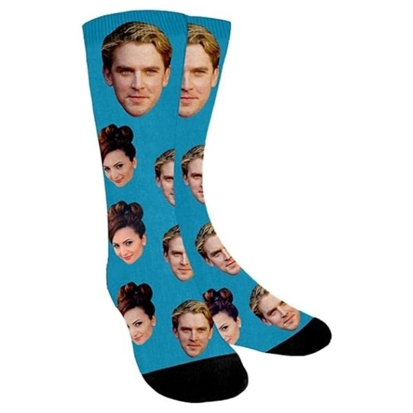 Fun and unique Custom Face Socks, a quirky and personalized best friend gift.