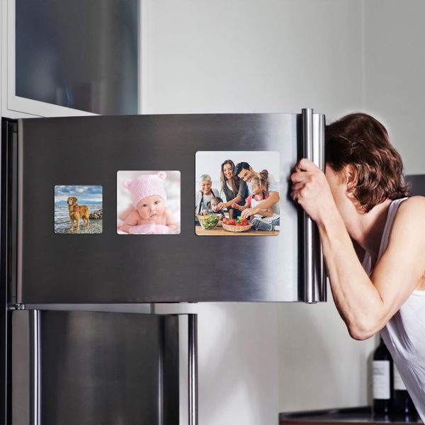 Custom Fridge Magnet, fun kitchen accessory as photo gifts for dad