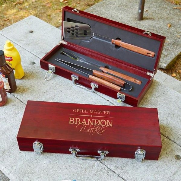 High-quality Custom grill tools, a great retirement gift for dad's BBQ days