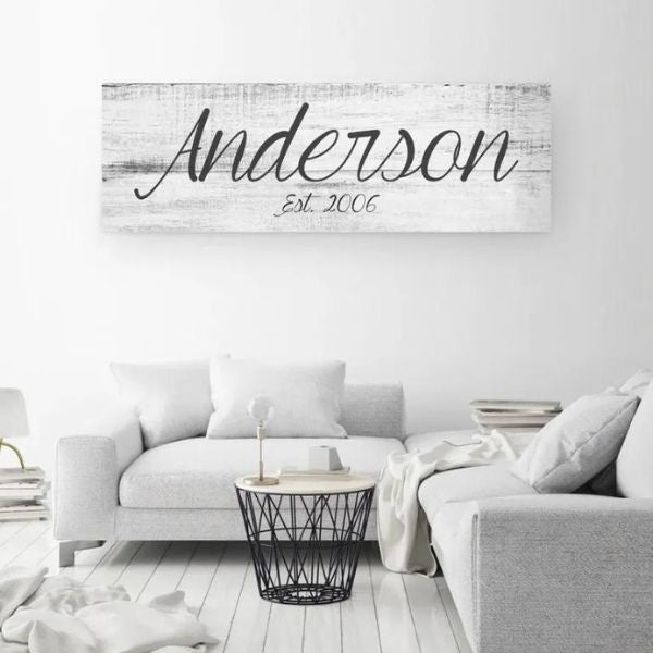Custom Home Decor, a stylish and thoughtful gift for boyfriends' parents, reflecting their taste.