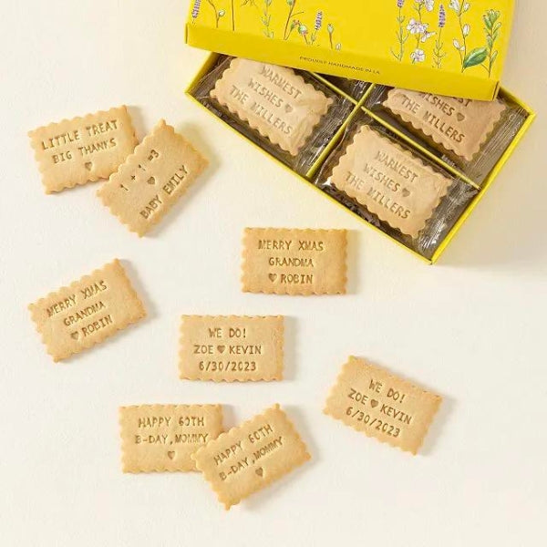 Custom Message Cookies, a sweet personalized treat for engagement parties.