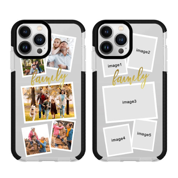 Custom phone cases featuring family photos, a modern photo gift for tech-savvy moms