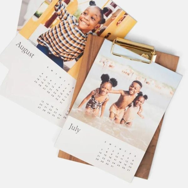 Custom Photo Calendar, a perfect year-round gift for boyfriends' parents, filled with shared memories.