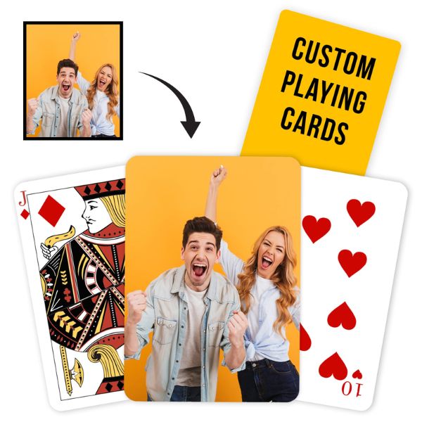 Personalize your love with Custom Playing Cards, an excellent choice for those seeking unique and Funny Valentine's Gifts.