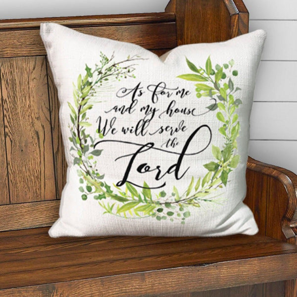 A personalized scripture pillow featuring your mom's favorite Christian message