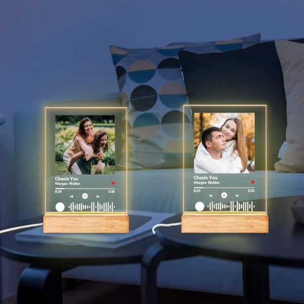 Custom Song Plaques with Photos, musical and artistic photo gifts for dad