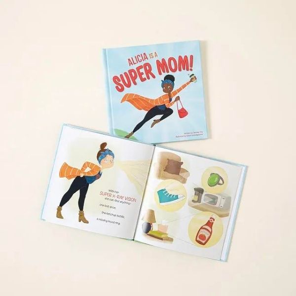 Custom Super Mom Book - personalized mother's day gifts celebrating her.
