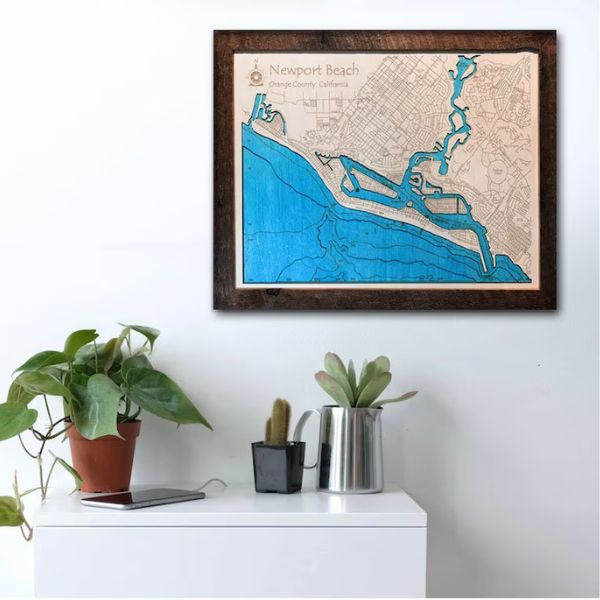 Custom Wood 3D Map - personalized art perfect as grandad birthday gifts.