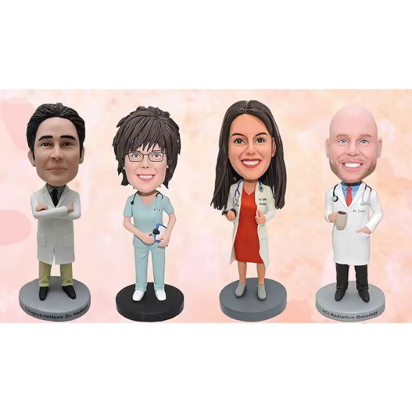 Fun Customized Bobblehead, a whimsical and personalized nurse retirement gift