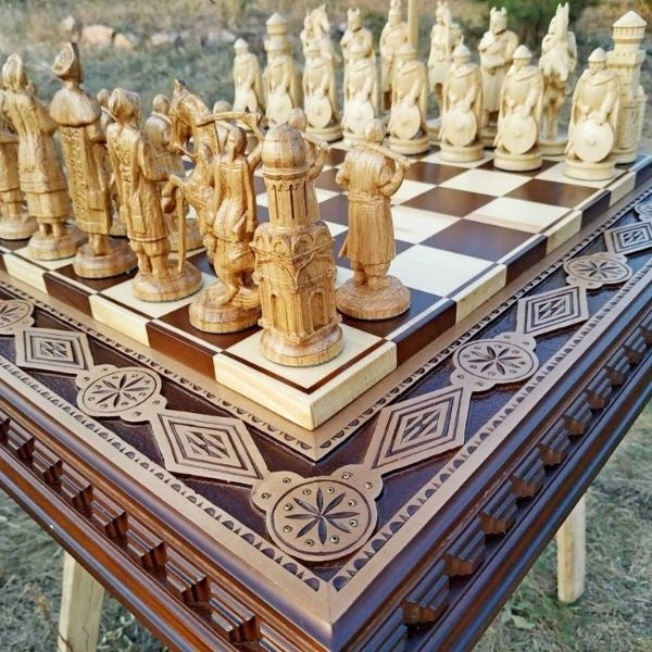 Valentine's Day Gifts for Husband - Customized Chess Set, a timeless and personalized game of strategy