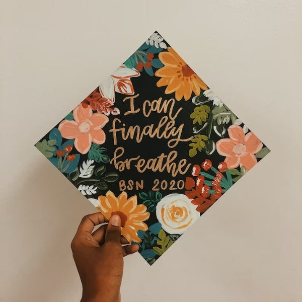 Customized Painting Graduation Cap Topper adds a personal touch to your cap.