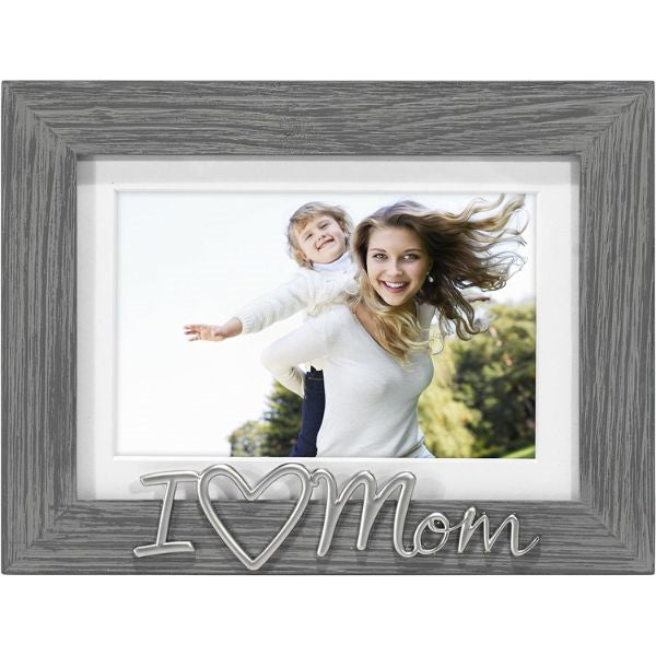 Beautiful customized photo frame with a cherished picture, the perfect mom gift from a loving son.