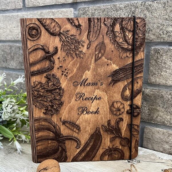 A customized recipe book brimming with love, an excellent addition to your DIY gifts for mom lineup.