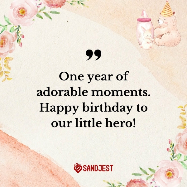 Adorable and cute 1st birthday wishes for your baby's unforgettable day.