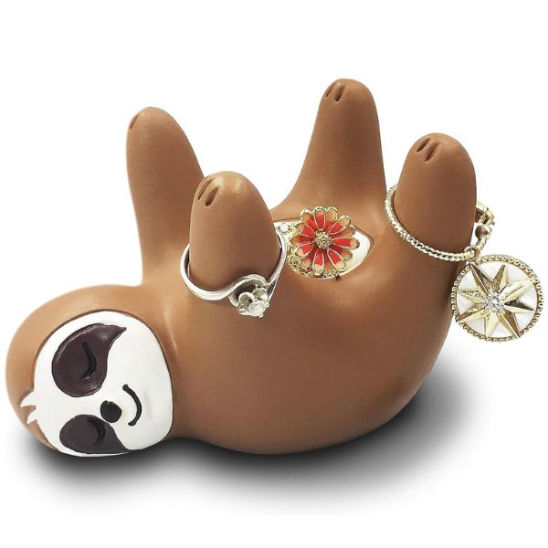 Cute Sloth Ring Holder, a charming and practical jewelry organizer.