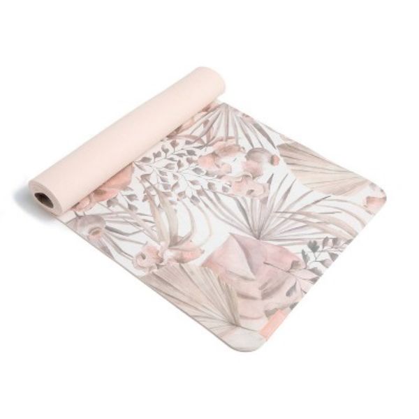 A cute yoga mat, part of the gifts for a stay at home mom, invites relaxation and exercise.