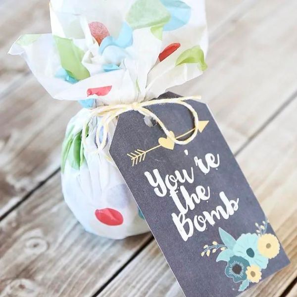 Indulge your teacher with DIY Bath Bombs and Printable Gift Tags for a relaxing and thoughtful gift.
