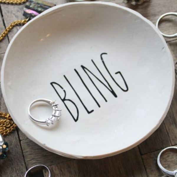 Craft a chic space for trinkets with the DIY Knock Off Ring Dish, a stylish handmade gift for sisters who appreciate elegant organization.