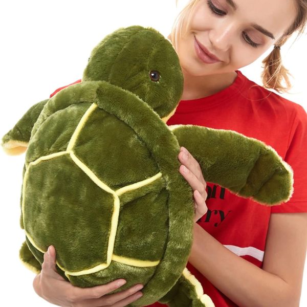 DOLDOA Big Plush Eyes Sea Turtle Stuffed Animal, an adorable and large plush for turtle gifts.