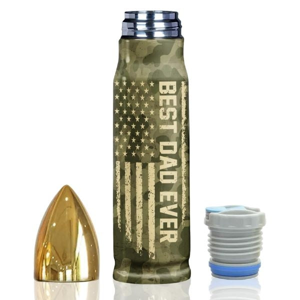 Stay stealthy with the Dad Camouflage Tumbler Cup, a cool 60th birthday gift for your outdoor-loving dad.