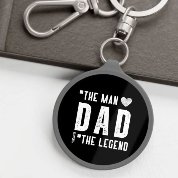 A personalized dad keyring is a heartfelt 70th birthday gift for dad, signifying love and appreciation.