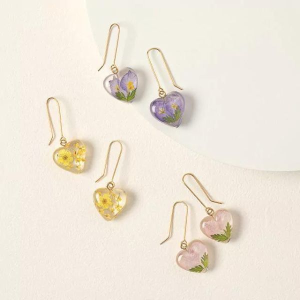 Daisy Earrings, a delightful floral accessory as a 5 year anniversary gift.