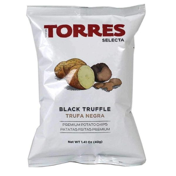 Danabella Torres Black Truffle Potato Chips, a gourmet snack for wine pairings