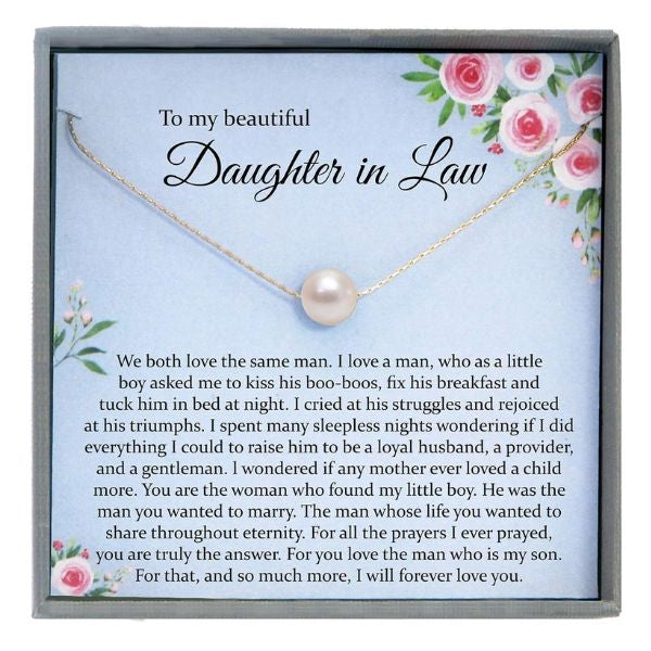 Daughter-in-Law Gifts Necklace, a timeless and personalized accessory, beautifully captures the essence of your affection for your daughter-in-law.