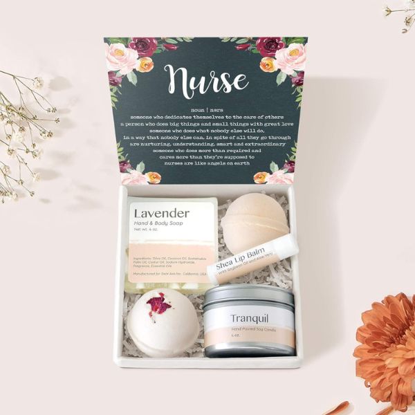 DearAvaGifts Nurse Appreciation Gift Box Set, a thoughtful nurse practitioner gift idea.