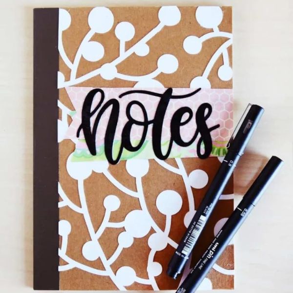 Unleash creativity by Decorating a Notebook Cover with Pretty Paper for a personalized teacher gift.