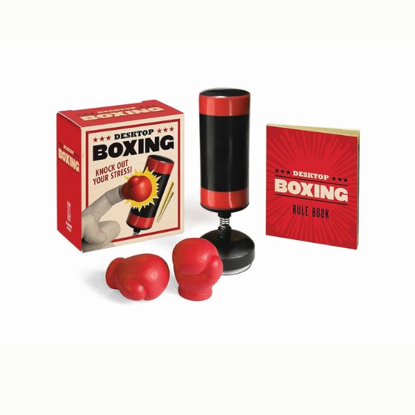 Help Dad relieve stress in a fun way with Desktop Boxing, an entertaining Father's Day gift.
